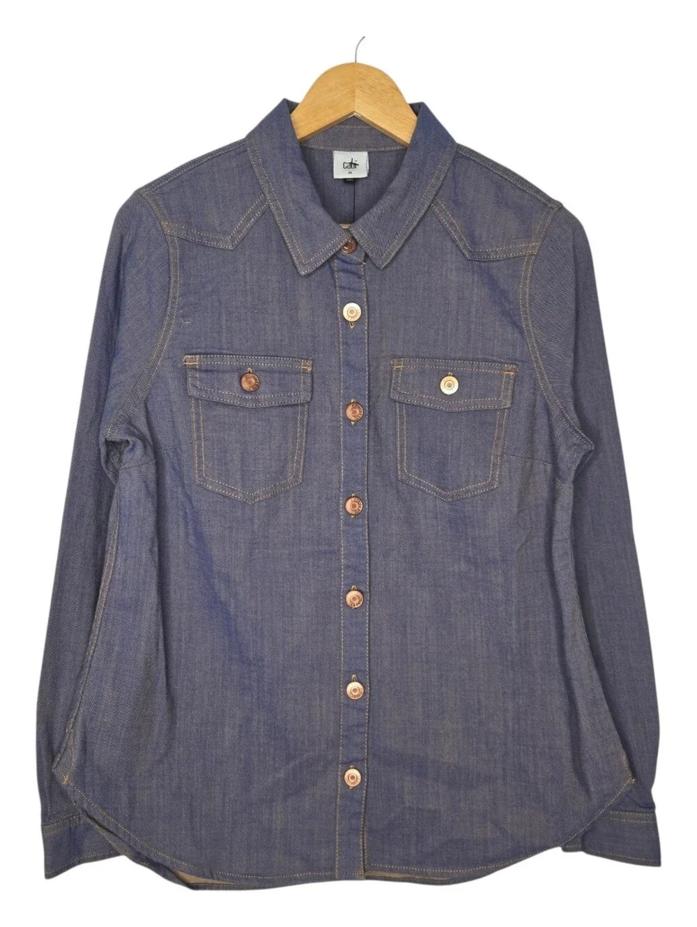 Cabi Womens Blue Denim Workshop Jacket Medium